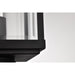SATCO/NUVO Luca Outdoor Post Lantern Sand Black Finish Clear Beveled Glass (60-8513)