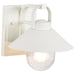 SATCO/NUVO Ridge Small Outdoor Lantern White Finish Clear Seeded Glass (60-8520)