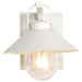 SATCO/NUVO Ridge Small Outdoor Lantern White Finish Clear Seeded Glass (60-8520)