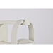 SATCO/NUVO Ridge Small Outdoor Lantern White Finish Clear Seeded Glass (60-8520)