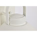 SATCO/NUVO Ridge Small Outdoor Lantern White Finish Clear Seeded Glass (60-8520)