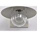 SATCO/NUVO Ridge Small Outdoor Lantern White Finish Clear Seeded Glass (60-8520)