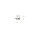 SATCO/NUVO Ridge Small Outdoor Lantern White Finish Clear Seeded Glass (60-8520)