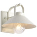 SATCO/NUVO Ridge Medium Outdoor Lantern White Finish Clear Seeded Glass (60-8521)
