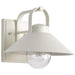 SATCO/NUVO Ridge Medium Outdoor Lantern White Finish Clear Seeded Glass (60-8521)