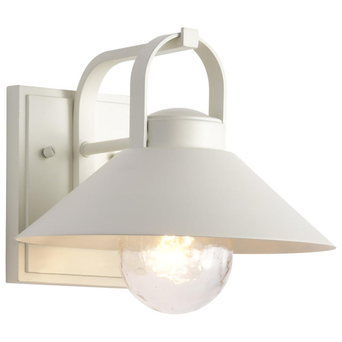 SATCO/NUVO Ridge Medium Outdoor Lantern White Finish Clear Seeded Glass (60-8521)