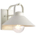 SATCO/NUVO Ridge Medium Outdoor Lantern White Finish Clear Seeded Glass (60-8521)