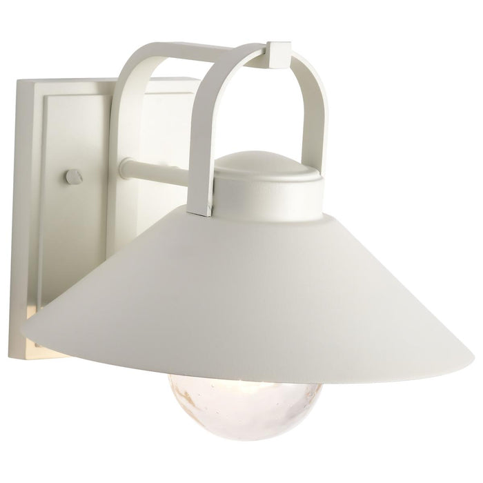 SATCO/NUVO Ridge Medium Outdoor Lantern White Finish Clear Seeded Glass (60-8521)