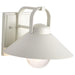 SATCO/NUVO Ridge Medium Outdoor Lantern White Finish Clear Seeded Glass (60-8521)