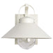SATCO/NUVO Ridge Medium Outdoor Lantern White Finish Clear Seeded Glass (60-8521)