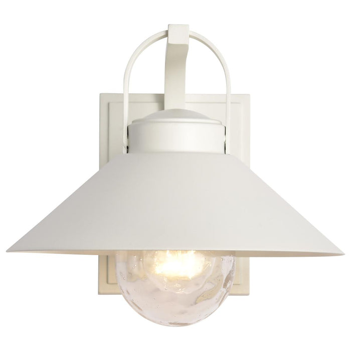 SATCO/NUVO Ridge Medium Outdoor Lantern White Finish Clear Seeded Glass (60-8521)