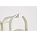 SATCO/NUVO Ridge Medium Outdoor Lantern White Finish Clear Seeded Glass (60-8521)