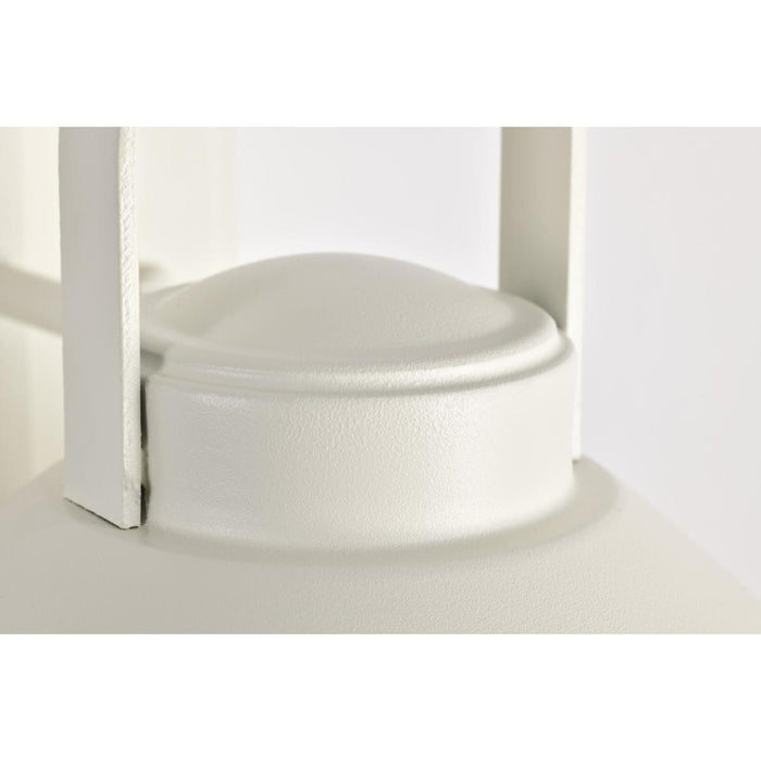 SATCO/NUVO Ridge Medium Outdoor Lantern White Finish Clear Seeded Glass (60-8521)