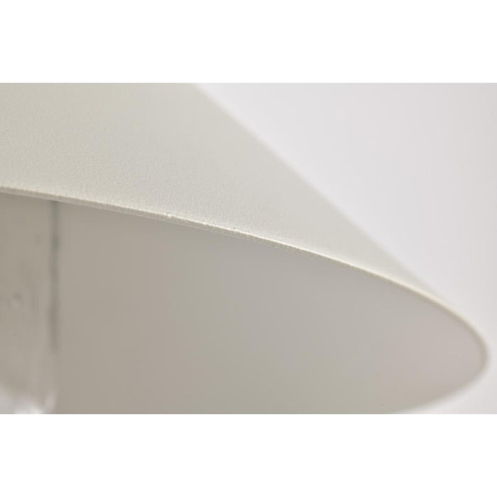 SATCO/NUVO Ridge Medium Outdoor Lantern White Finish Clear Seeded Glass (60-8521)