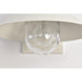 SATCO/NUVO Ridge Medium Outdoor Lantern White Finish Clear Seeded Glass (60-8521)