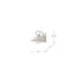 SATCO/NUVO Ridge Medium Outdoor Lantern White Finish Clear Seeded Glass (60-8521)