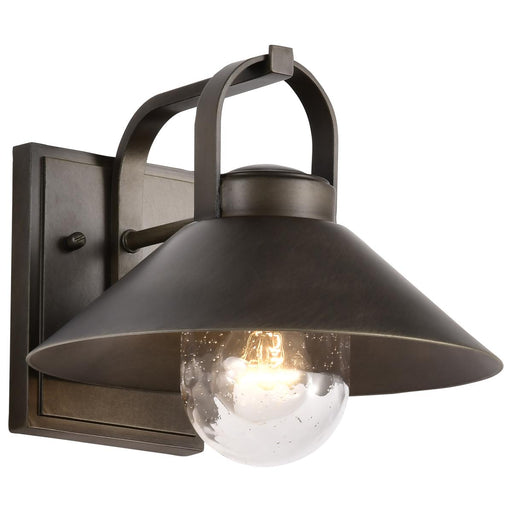 SATCO/NUVO Ridge Medium Outdoor Lantern Bronze Finish Clear Seeded Glass (60-8531)