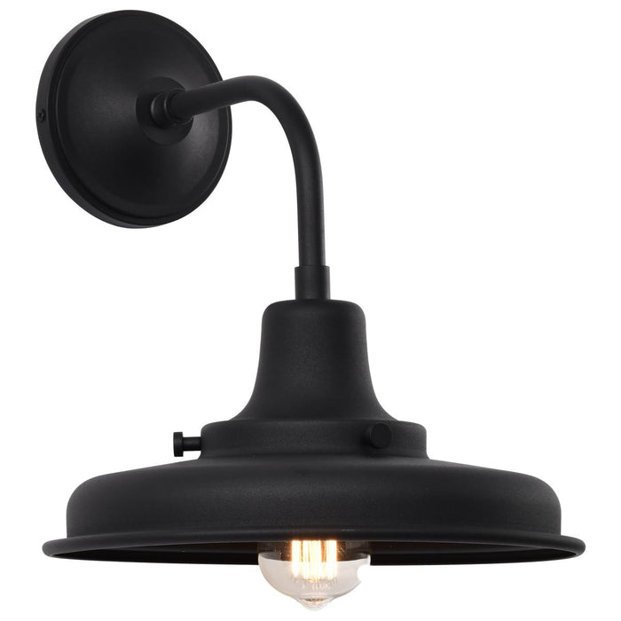 SATCO/NUVO Morris Medium Outdoor Lantern Black Finish (60-8551)