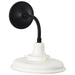 SATCO/NUVO Morris Small Outdoor Lantern Black Finish White Shade (60-8560)