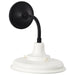 SATCO/NUVO Morris Small Outdoor Lantern Black Finish White Shade (60-8560)