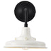 SATCO/NUVO Morris Small Outdoor Lantern Black Finish White Shade (60-8560)