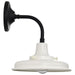 SATCO/NUVO Morris Small Outdoor Lantern Black Finish White Shade (60-8560)