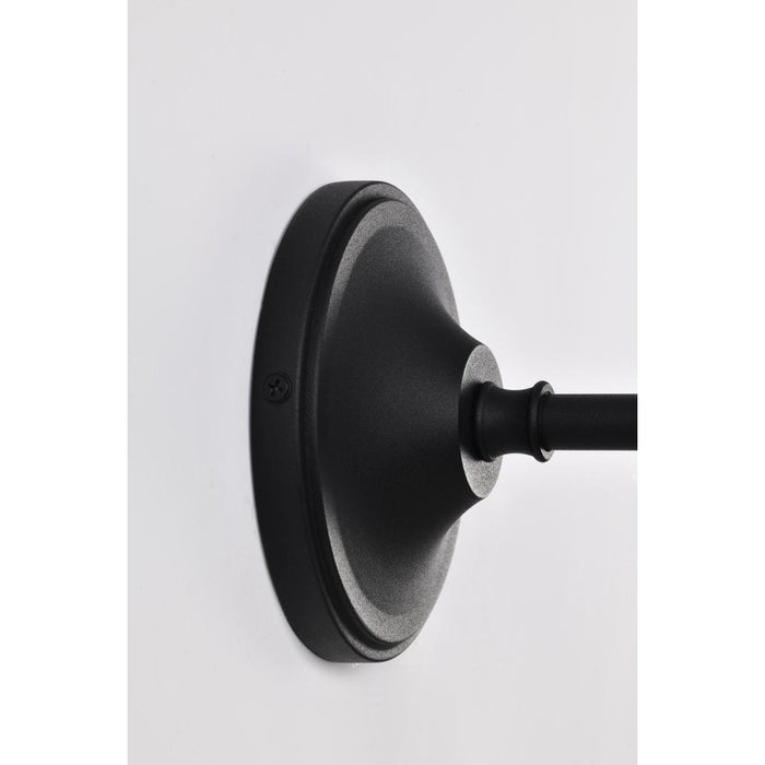 SATCO/NUVO Morris Small Outdoor Lantern Black Finish White Shade (60-8560)