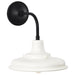 SATCO/NUVO Morris Medium Outdoor Lantern Black Finish White Shade (60-8561)