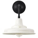 SATCO/NUVO Morris Medium Outdoor Lantern Black Finish White Shade (60-8561)