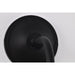 SATCO/NUVO Morris Medium Outdoor Lantern Black Finish White Shade (60-8561)