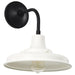 SATCO/NUVO Morris Medium Outdoor Lantern Black Finish White Shade (60-8561)