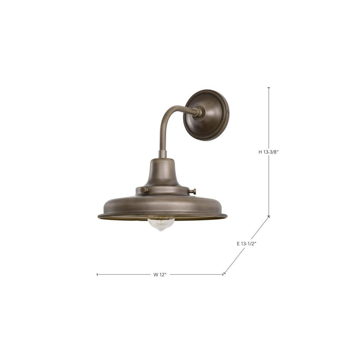 SATCO/NUVO Morris Medium Outdoor Lantern Burnished Bronze Finish (60-8571)