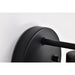 SATCO/NUVO Grayson 1 Light Vanity Matte Black Finish Clear Ribbed Glass (60-8601)
