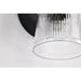 SATCO/NUVO Grayson 1 Light Vanity Matte Black Finish Clear Ribbed Glass (60-8601)