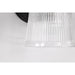 SATCO/NUVO Grayson 3 Light Vanity Matte Black Finish Clear Ribbed Glass (60-8603)