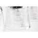 SATCO/NUVO Grayson 4 Light Vanity Matte Black Finish Clear Ribbed Glass (60-8604)