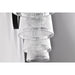 SATCO/NUVO Grayson 4 Light Vanity Matte Black Finish Clear Ribbed Glass (60-8604)