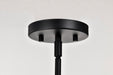 SATCO/NUVO Grayson 1 Light Mini Pendant Matte Black Finish Clear Ribbed Glass (60-8605)