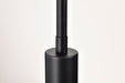 SATCO/NUVO Grayson Large Pendant Matte Black Finish Clear Ribbed Glass (60-8607)