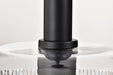 SATCO/NUVO Grayson Large Pendant Matte Black Finish Clear Ribbed Glass (60-8607)