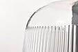SATCO/NUVO Grayson Large Pendant Matte Black Finish Clear Ribbed Glass (60-8607)