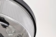 SATCO/NUVO Grayson Large Flush Mount Matte Black Finish Clear Ribbed Glass (60-8609)