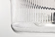 SATCO/NUVO Grayson Large Flush Mount Matte Black Finish Clear Ribbed Glass (60-8609)