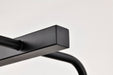 SATCO/NUVO Grayson 6 Light Island Pendant Matte Black Finish Clear Ribbed Glass (60-8610)