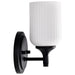 SATCO/NUVO Solara 1 Light Wall Sconce Matte Black Finish Frosted Ribbed Glass (60-8641)