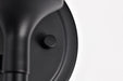SATCO/NUVO Solara 1 Light Wall Sconce Matte Black Finish Frosted Ribbed Glass (60-8641)