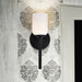 SATCO/NUVO Solara 1 Light Wall Sconce Natural Brass Finish Frosted Ribbed Glass (60-8661)