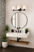 SATCO/NUVO Solara 3 Light Vanity Matte Black Finish Frosted Ribbed Glass (60-8643)