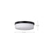SATCO/NUVO Solara Flush Mount Matte Black Finish Frosted Ribbed Glass (60-8648)