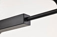 SATCO/NUVO Solara 6 Light Island Pendant Matte Black Finish Frosted Ribbed Glass (60-8649)